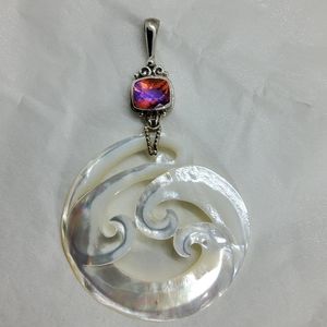 Sajen Mother of Pearl Ohm Necklace- Offerings Collection